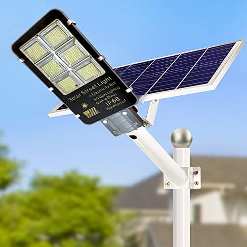 Solar installation at dusk